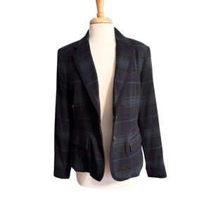 Merona Night Watch Plaid Blazer size 12 NWT